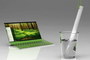 CONCEPT Laptopul care se incarca din apa, nu de la priza