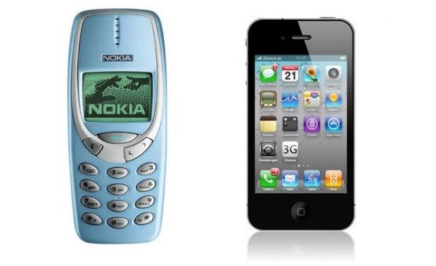 Batalia secolului: Nokia 3310 vs. iPhone 4S