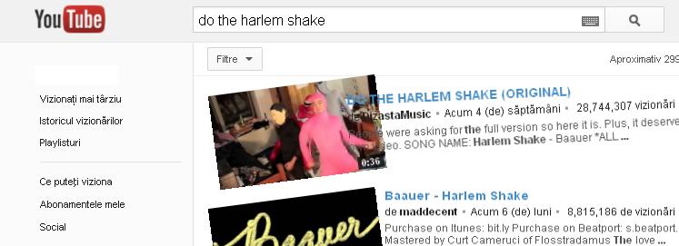 Ce se intampla cand cauti Do the Harlem Shake pe Youtube