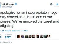 Mesajul indecent primit pe Twitter de un client nefericit de la US Airways