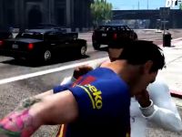 GTA V cu Ronaldo si Messi intr-un adevarat razboi VIDEO