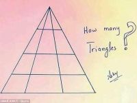 Cate triunghiuri sunt in imagine? Putini reusesc sa dea raspunsul corect