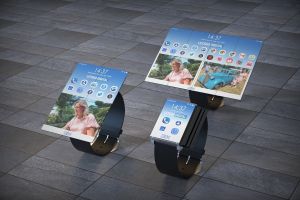 Primul ceas cu display pliabil din lume? Proiectul superb propus de IBM